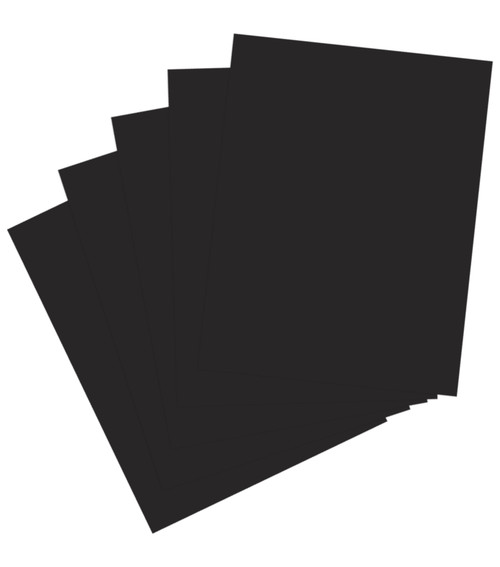 Harmony Hues 65# Cardstock 8.5"X11" 50/Pkg-Midnight Black 5A0022P0-1G5NZ