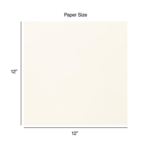 Harmony Hues 65# Cardstock 12"X12" 50/Pkg-Ivory - A50022PC-G15PW