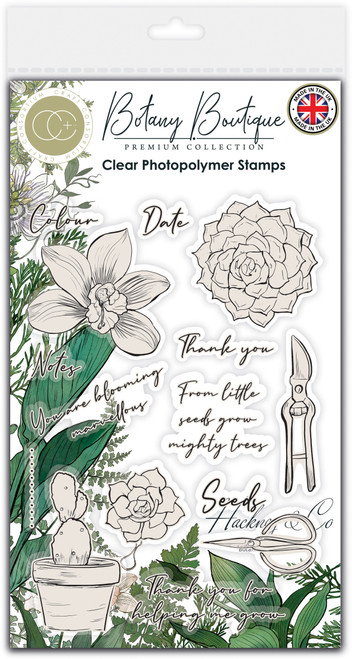 Craft Consortium Clear Stamps-Orchid, Botany Boutique 5A0023C4-1G6CC - 5060921932281