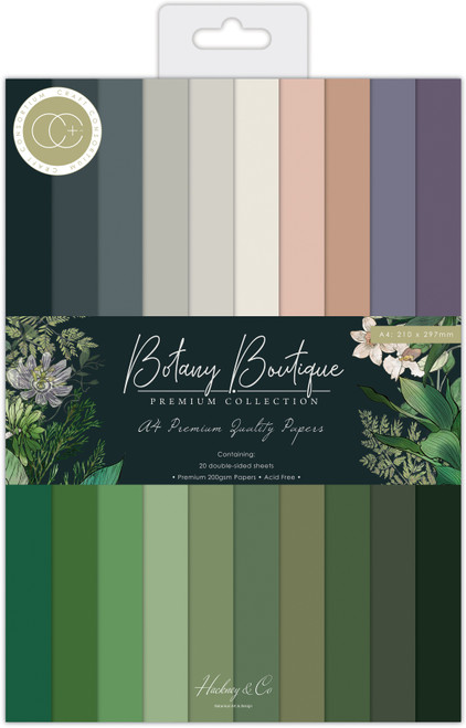 Craft Consortium Double-Sided Paper Pad A4 20/Pkg-Botany Boutique 5A0023C7-1G6CF - 5060921932229