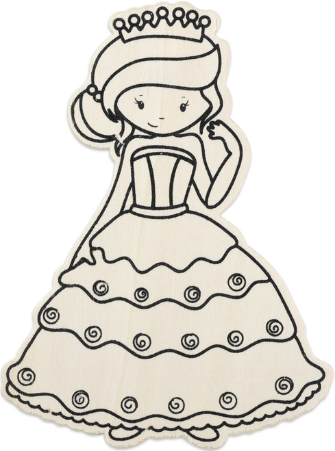 12 Pack - CousinDIY MDF Shape-Princess - 30074568 - 037015745688