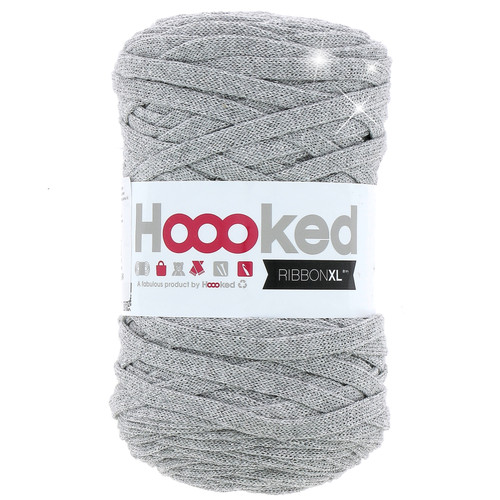 3 Pack - Hoooked Ribbon XL Lurex- Silver Glitter - 5A0026PT-1G959 - 8718503942674