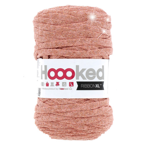 3 Pack - Hoooked Ribbon XL Lurex- Rose Gold - 5A0026PT-1G95R - 8719874831048