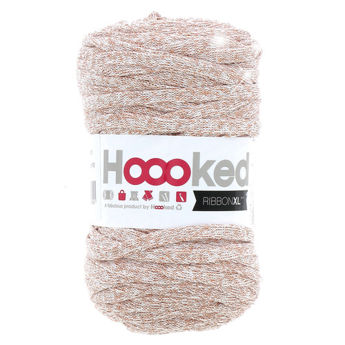 3 Pack - Hoooked Ribbon XL Lurex- Cristal White - 5A0026PT-1G955 - 8719874831031
