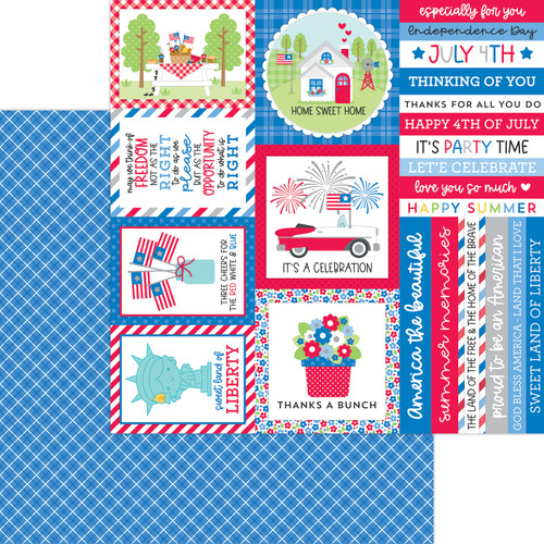 25 Pack Hometown USA Double-Sided Cardstock 12"X12"-Blast Of Blue 5A0026W2-1G98J - 842715085435