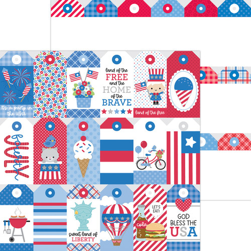 25 Pack Hometown USA Double-Sided Cardstock 12"X12"-Tag-You're It! 5A0026W2-1G98R - 842715085442
