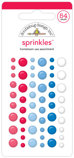 3 Pack - Doodlebug Sprinkles Adhesive Enamel Shapes-Hometown USA - 5A0026TY-1G98Z - 842715084995