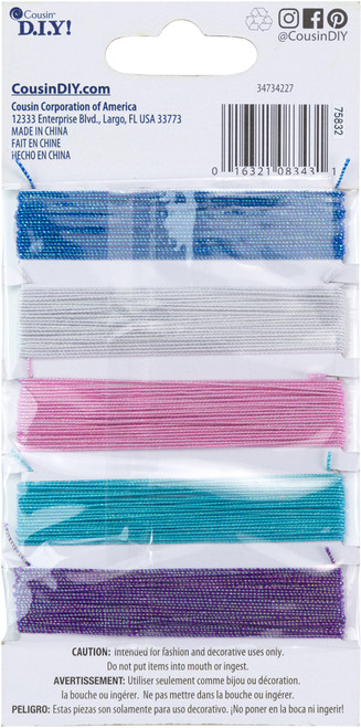 3 Pack - CousinDIY Fun Pack Stretch Cord 25yd-Sparkle - 34734227 3 Pack - CousinDIY Fun Pack Stretch Cord 25yd-Sparkle - 34734227