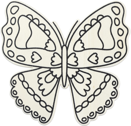 12 Pack - CousinDIY MDF Shape-Scallop Butterfly - 33573214 - 037015732145