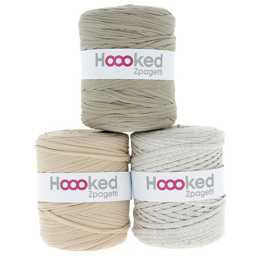 3 Pack - Hoooked Zpagetti Yarn- Beige shades - ZP00-G1953 - 8718503945002