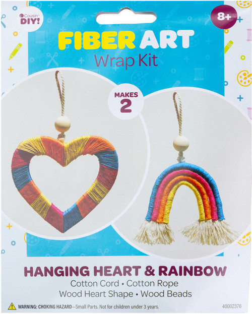 6 Pack CousinDIY Fiber Art Kit-Rainbow 40002376 - 191648128505