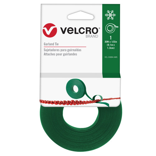 VELCRO(R) Holiday Garland Ties .5"X30'-Green - 5A0027BH-1G9LR - 075967308841 VELCRO(R) Holiday Garland Ties .5"X30'-Green - 5A0027BH-1G9LR - 075967308841