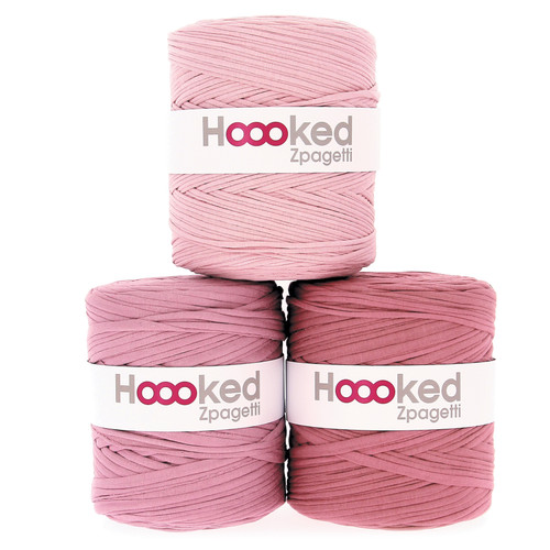 Hoooked Zpagetti Yarn- Vintage Pink shades - ZP00-G194Y - 8718503948409 Hoooked Zpagetti Yarn- Vintage Pink shades - ZP00-G194Y - 8718503948409