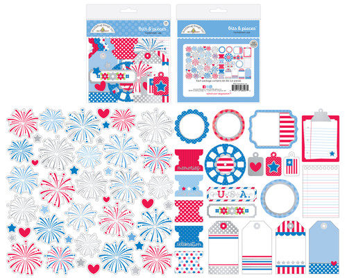 Doodlebug Odds & Ends Bits & Pieces Die-Cuts-Hometown USA 5A0026V2-1G98V - 842715085275