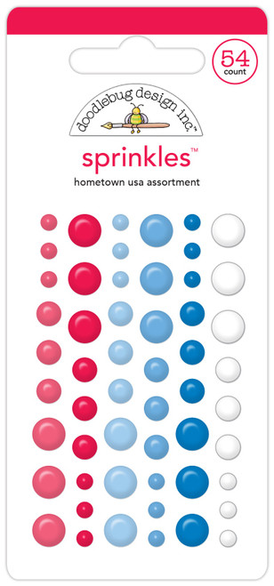 Doodlebug Sprinkles Adhesive Enamel Shapes-Hometown USA 5A0026TY-1G98Z - 842715084995