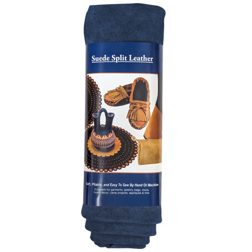 Realeather Crafts Suede Splits-Cadet Blue - 5A00279D-1G9KC - 870192017755