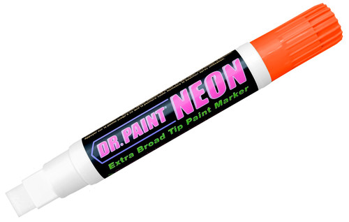 U-Mark Dr. Paint Neon Extra Broad Tip Paint Marker Carded-Orange 5A0026XC-1G9BM