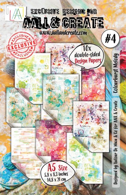 AALL And Create Double-Sided Cardstock A5-Colourburst Melody 5A00256P-1G84B - 5060979166966