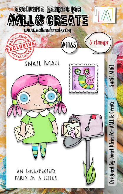 AALL And Create A7 Photopolymer Clear Stamp Set-Snail Mail 5A00256G-1G84K - 5060979166621