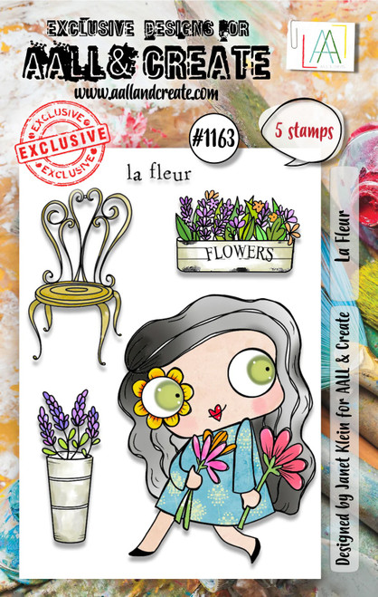 AALL And Create A7 Photopolymer Clear Stamp Set-La Fleur 5A00256C-1G84L - 5060979166607