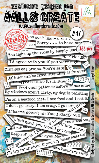 AALL And Create Ephemera-Laugh Lines 5A002567-1G84Z - 5060979164207