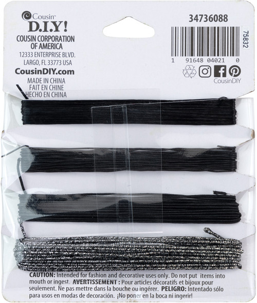 CousinDIY Stretch Cord-Multifilament Black 34736088