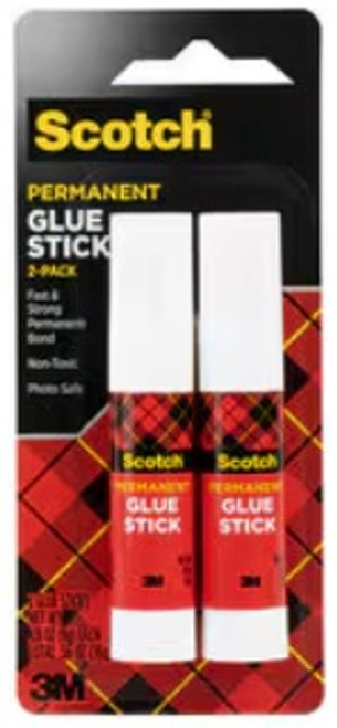 Scotch Purple Glue Stick Twin Pack-0.28oz 5A0027BZ-1G9MJ - 051131607279