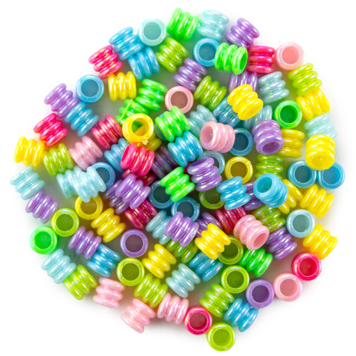 6 Pack - CousinDIY Fun Pack Acrylic Large Hole Tube Beads 400/Pkg-Assorted Colors - 34734146 6 Pack - CousinDIY Fun Pack Acrylic Large Hole Tube Beads 400/Pkg-Assorted Colors - 34734146