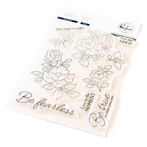 Pinkfresh Studio Clear Stamp Set 4"X6"-Be Fearless - 5A00233N-1G66Q - 736952885135