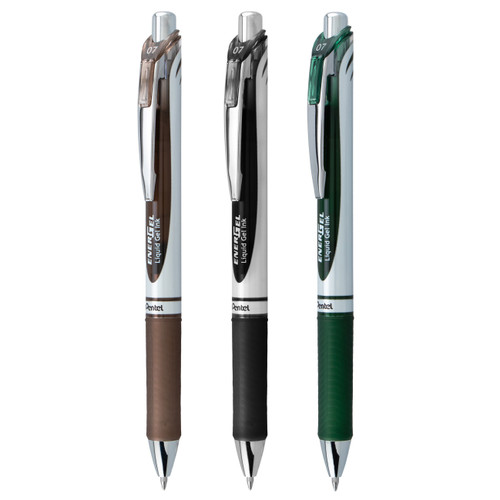 Pentel EnerGel RTX Retractable Liquid Gel Pens 0.7mm 3/Pkg-Camouflage Expressions - 5A00279J-1G9K7