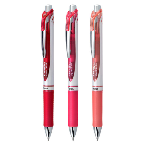 Pentel EnerGel RTX Retractable Liquid Gel Pens 0.7mm 3/Pkg-Journaling Expressions - 5A00279J-1G9K8