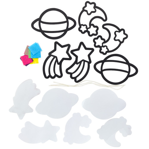 6 Pack - CousinDIY Tissue Suncatcher Kit-Space, Makes 3 - 40002394