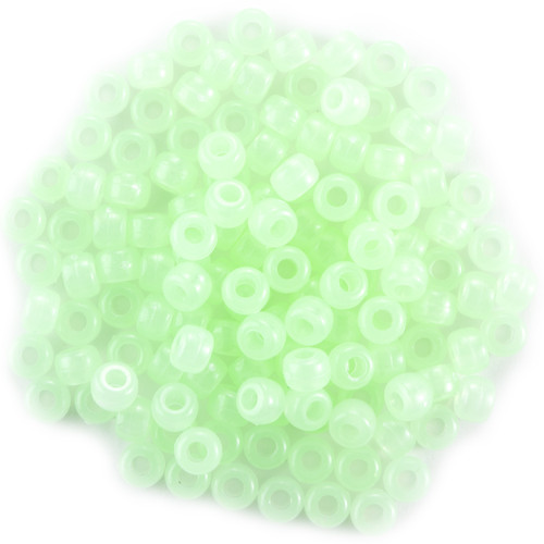 6 Pack - CousinDIY Fun Pack Acrylic Pony Beads 250/Pkg-Glow-in-the-Dark - 34734245