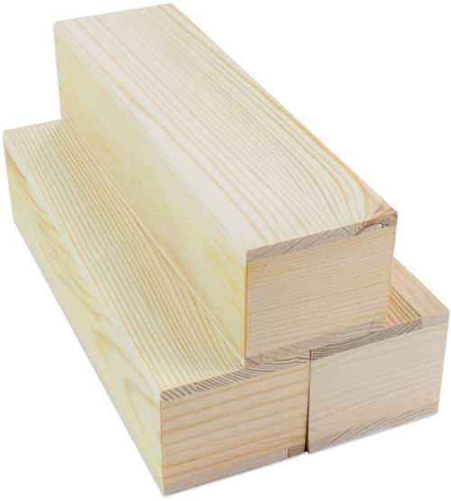 6 Pack CousinDIY Unfinished Wood Block-7" 40001375 - 191648106862