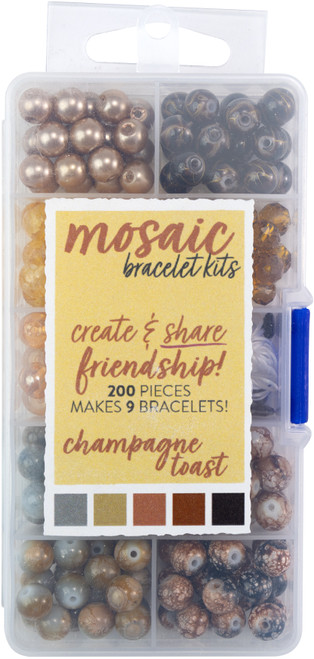CousinDIY Mosaic Bracelet Kit-Champagne Toast 69995679 - 191648160963