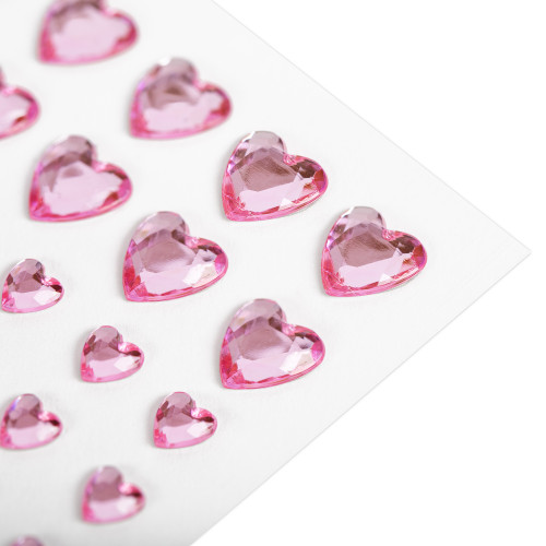 12 Pack - CousinDIY Adhesive Rhinestones 60/Pkg-Pink Heart - CCRHINES-3346 12 Pack - CousinDIY Adhesive Rhinestones 60/Pkg-Pink Heart - CCRHINES-3346