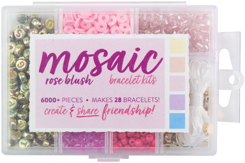 CousinDIY Mosaic Bracelet Kit-Rose Blush - 69995670 - 191648160871