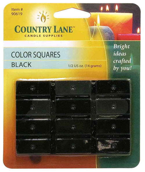 6 Pack Country Lane Color Square Candle Dye 0.5oz-Black 5A0026YH-1G9DJ - 622019906199