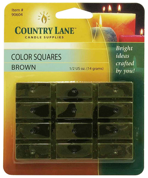 6 Pack Country Lane Color Square Candle Dye 0.5oz-Brown 5A0026YH-1G9DQ - 622019906045