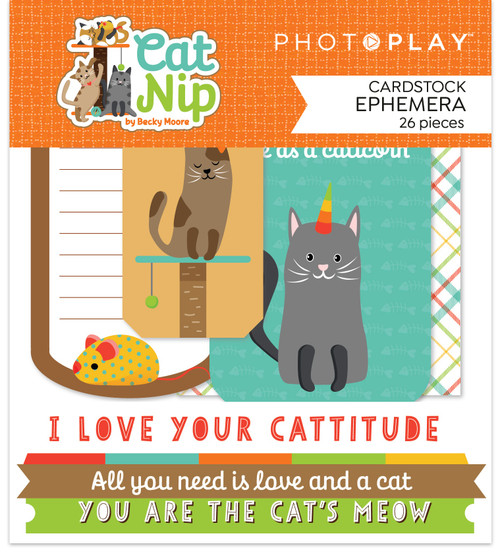 3 Pack PhotoPlay Ephemera Cardstock Die-Cuts-Cat Nip 5A0027CT-1G9P9 - 709388346402