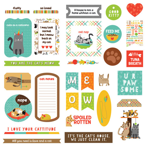 3 Pack - PhotoPlay Ephemera Cardstock Die-Cuts-Cat Nip - 5A0027CT-1G9P9