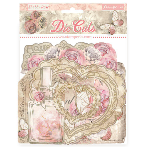 3 Pack - Stamepria Die-Cuts-Shabby Rose - 5A00255Z-1G82R - 5993110034902