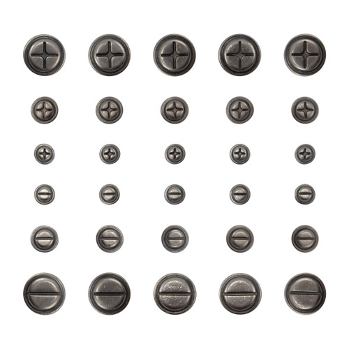 2 Pack - Tim Holtz Idea-ology Screw Heads-30 Pieces - 5A0024MC-1G7ZX 2 Pack - Tim Holtz Idea-ology Screw Heads-30 Pieces - 5A0024MC-1G7ZX