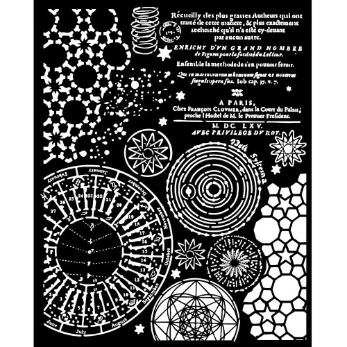 3 Pack Stamperia Stencil 7.87"X9.84"-Fortune Macrocosm Mixed Patterns 5A00254T-1G83V
