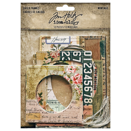 2 Pack - Tim Holtz Idea-ology Layer Frames Montage-12 Pieces - 5A0024MF-1G802 - 040861943726