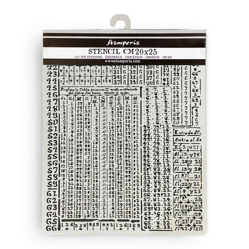 3 Pack Stamperia Stencil 7.87"X9.84"-Fortune Hieroglyphic 5A00255Q-1G840 - 5993110034551