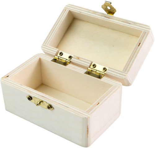 6 Pack - CousinDIY Insert Lid Wood Trinket Box-2"X2.5"X4" - 20327421
