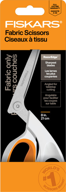 2 Pack Fiskars Multi-purposed Straight Scissors-8" Straight 5A0025VV-1G8MM - 020335078130