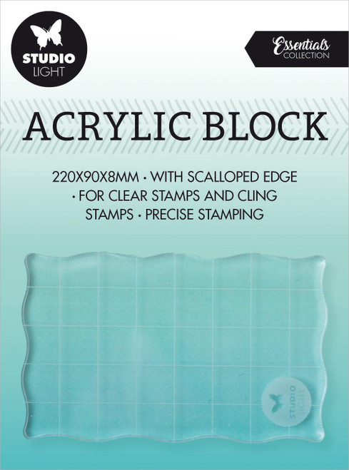 2 Pack Studio Light Essentials Acrylic Stamp Block-Nr. 03 With Grid 5A002337-1G66H - 8713943128954