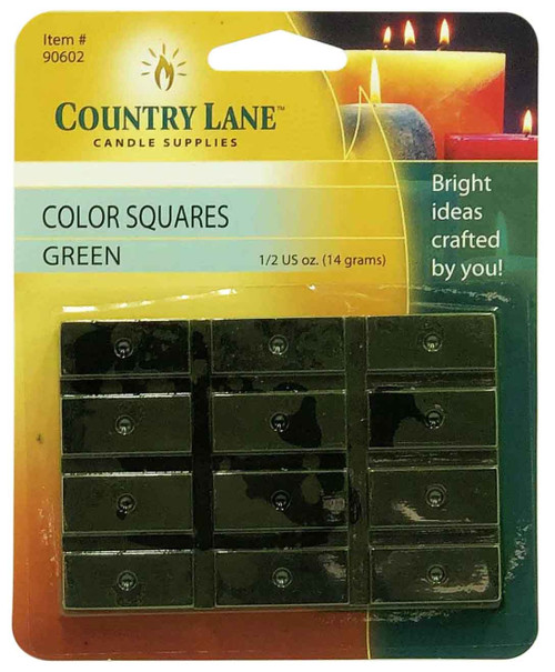 6 Pack Country Lane Color Square Candle Dye 0.5oz-Green 5A0026YH-1G9DV - 622019906021